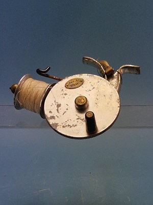 Lot 1320 - A Walter Stanley prototype alloy fishing reel...
