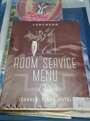 Lot 6A - Menus - A group pertaining to America to...