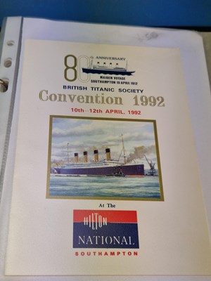 Lot 12 - Menus/Entertainment program - A group...