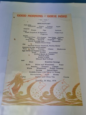 Lot 23 - Ephemera - A group pertaining to S.A VAAL-...
