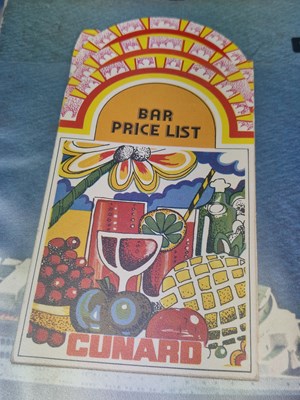 Lot 25 - Menus/Ephemera - A group pertaining to Queen...