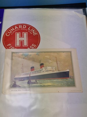 Lot 28 - Menus/Ephemera - A group pertaining to Cruise...