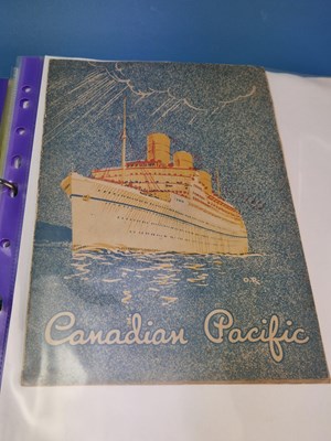 Lot 28a - Menus - A group pertaining to Cruise liners In...