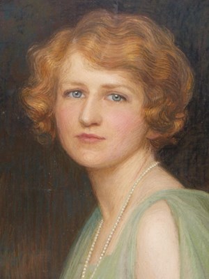 Lot 1287 - Emily Eyres (1871-after 1939), portrait pf a...