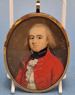 Lot 1290 - An 18th century portrait miniature of a...