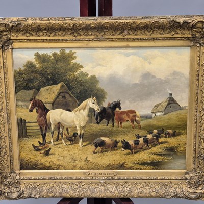 Lot 1294 - John Frederick Herring (1795-1865), horses,...
