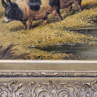 Lot 1294 - John Frederick Herring (1795-1865), horses,...