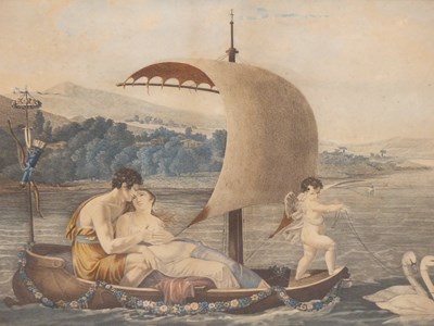 Lot 1159 - Four early 19th Century French hand-coloured...