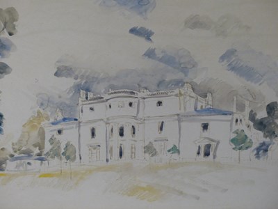 Lot 1020 - Early 20th century school, a Palladian house...
