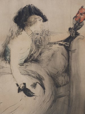 Lot 1171 - Fernand Toussaint (1873-1956) Dame au masque,...