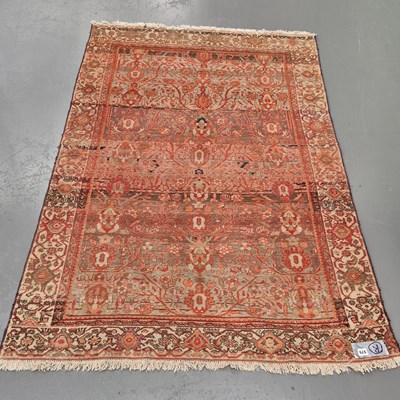 Lot 575 - An antique Persian Malayer rug, L 178 W 103cms