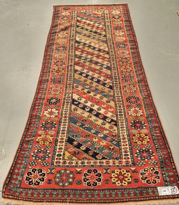 Lot 587 - An antique Caucasian rug, possibly...