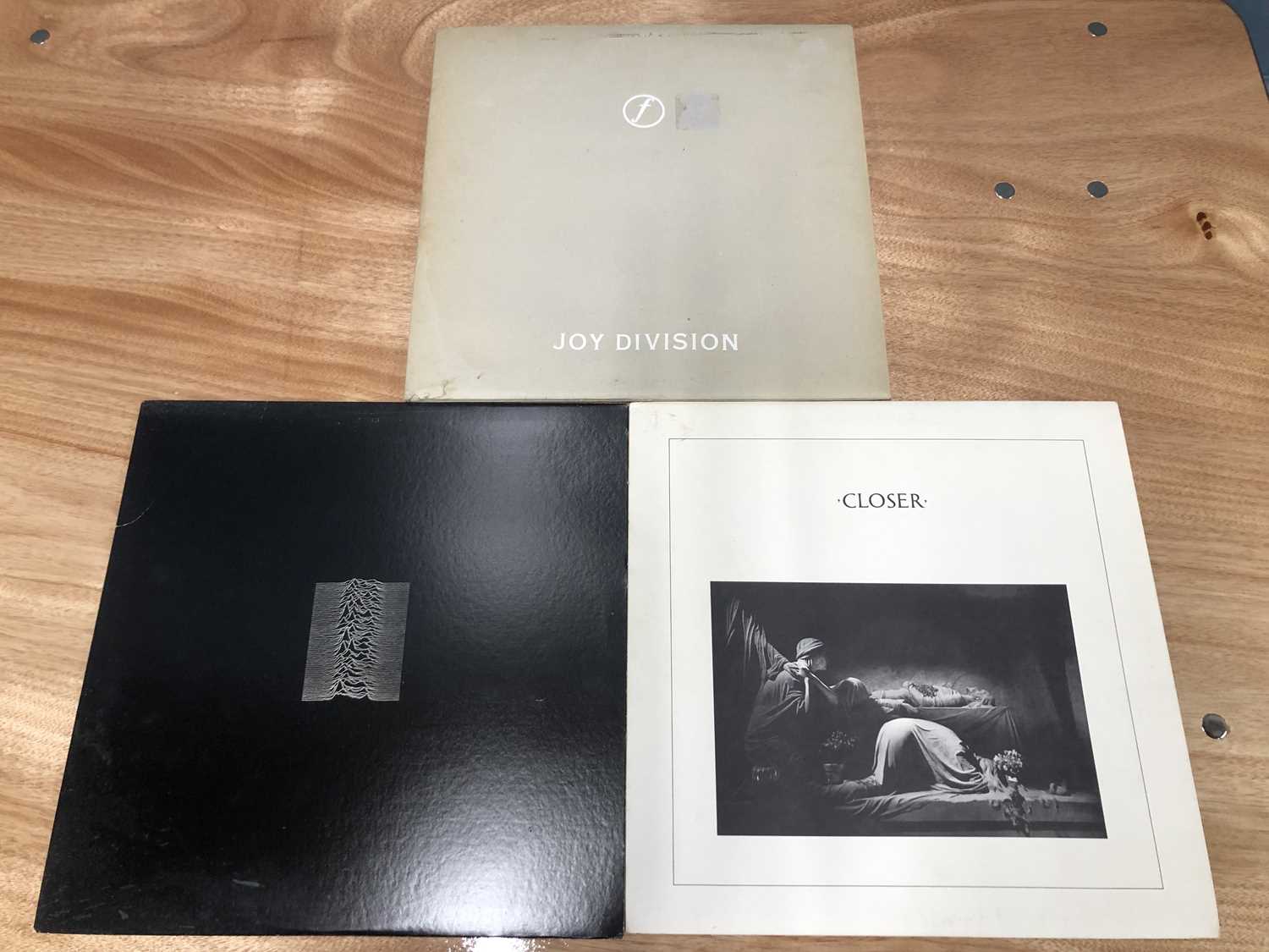Lot 2 - Joy Division - 3 LP records; Unknown Pleasures...