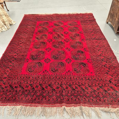 Lot 1746a - An Afghan carpet. 356 x 161cms