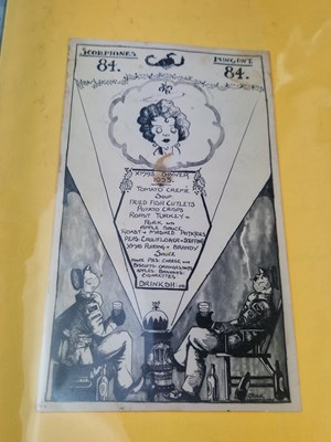 Lot 35 - Menus - A group pertaining to...