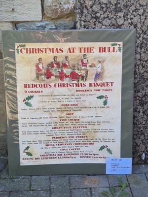 Lot 36 - Menus - Bull House in Lewes, large hand...