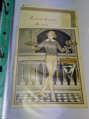 Lot 39 - Menus - A group pertaining to Victorian...