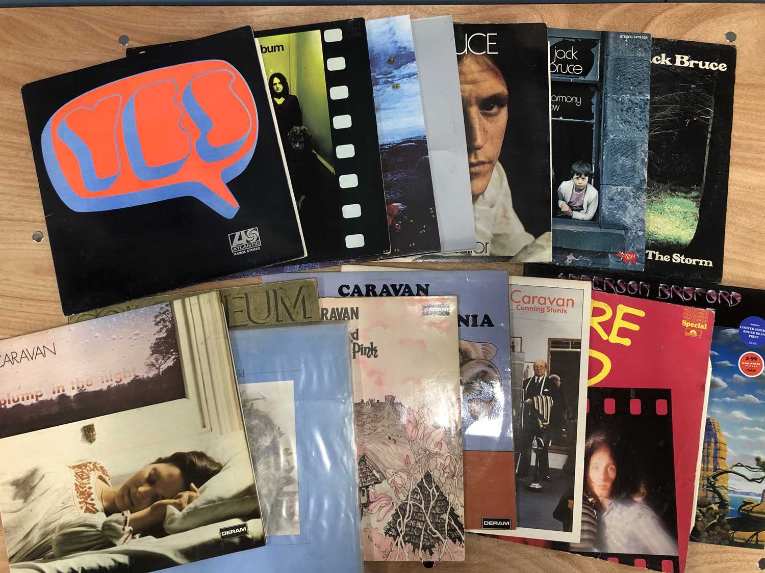 Lot 9 - Prog Rock - 15 LP Records; Caravan - For Girls...