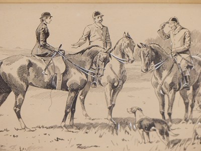 Lot 1021 - Barrie Reith Linklater,a horse's head, pencil,...