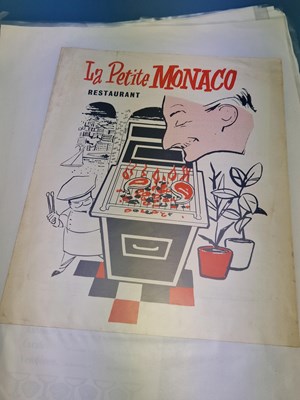 Lot 40A - Menus - A group pertaining to Vintage - actual...
