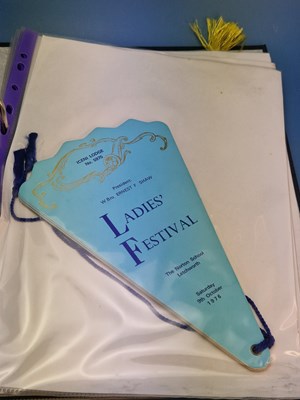 Lot 43 - Menus - A group pertaining to Ladies festivals,...