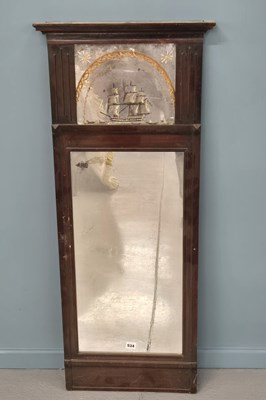Lot 534 - An early 19th Century mahogany pier mirror,...