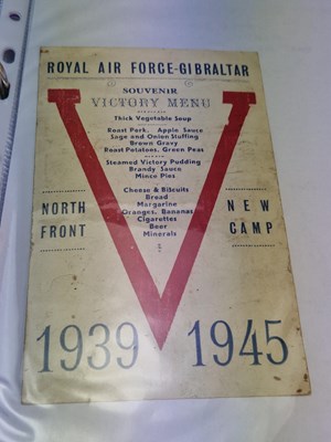 Lot 44b - Menus - A group pertaining to World War II -...