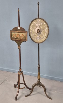 Lot 509 - Two 19th Century neo classical style pole...