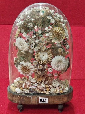 Lot 522 - A Victorian shell collection contained within...