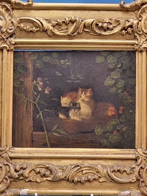 Lot 477 - Henriette Ronner-Kip (1821-1909) Cats, signed,...