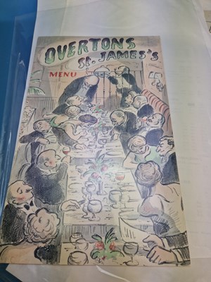 Lot 47a - Menus - A group pertaining to Actual Menus...
