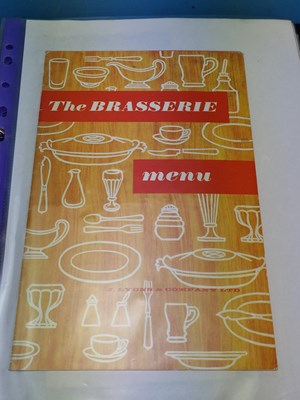 Lot 50 - Menus - A group pertaining to Actual...