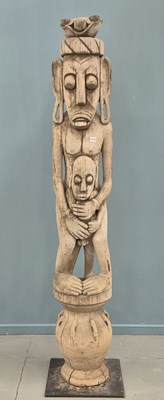 Lot 1273 - A large Indonesian (possibly Timor) carved...