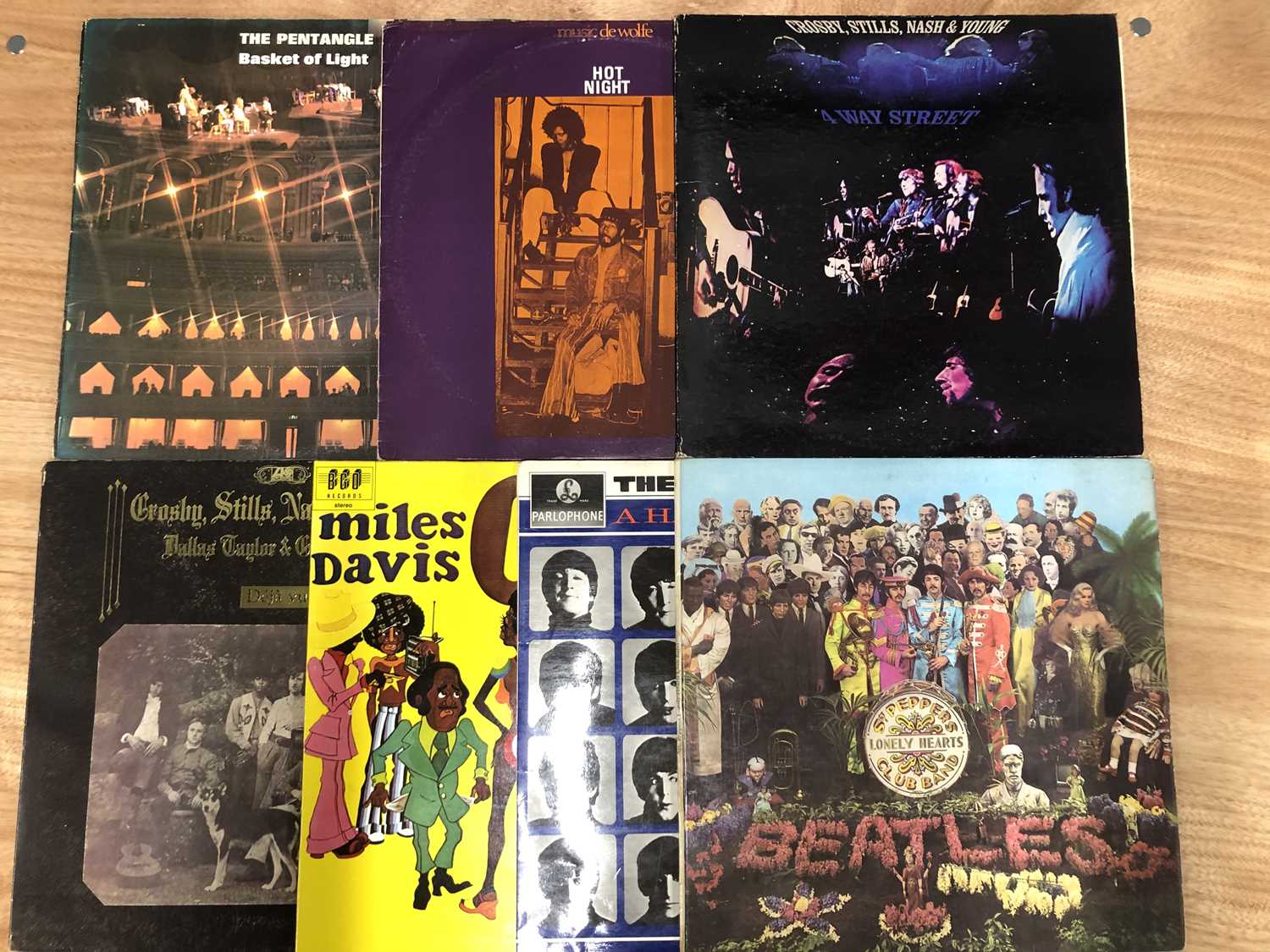 Lot 20 - Group Of 7 LP Records; The Beatles - Sgt...