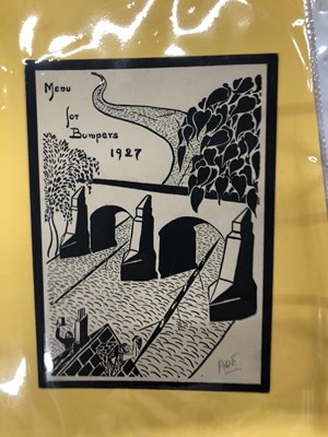 Lot 53a - Menus - A group pertaining to Universities II,...