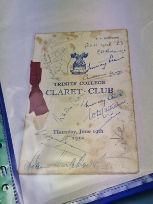 Lot 53B - Menus - A group pertaining to Universities II...