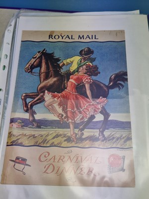 Lot 59 - Menus/Ephemera - A group pertaining to Vintage...