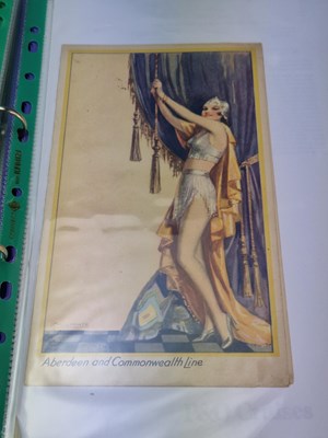 Lot 59A - Menus - A group pertaining to Vintage cruise...