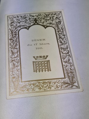 Lot 62 - Menus/Ephemera - A group pertaining to...