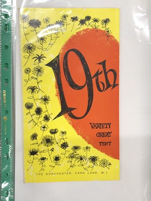 Lot 72B - Menus/Ephemera - A group pertaining to Clubs...
