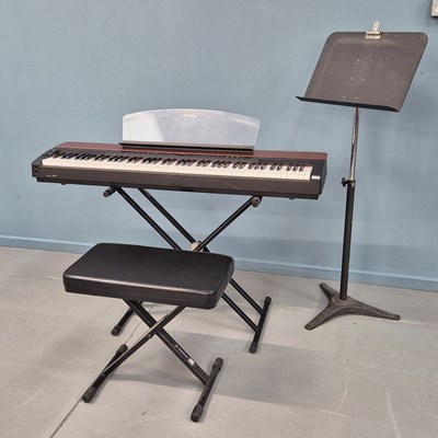 Lot 1794 - A Yamaha P-155 Digital piano, complete with a...