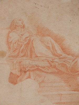 Lot 1045 - 17th/18th-century old master sanguine chalk...