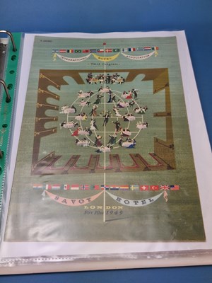 Lot 81 - Menus/Ephemera - A group pertaining to Post...