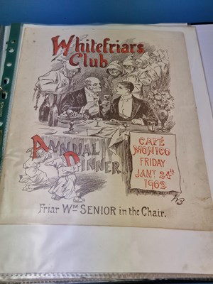 Lot 84A - Menus/Ephemera - A group pertaining to...