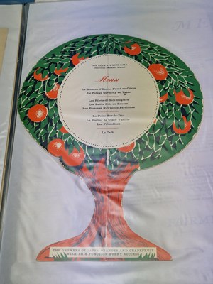 Lot 87 - Menus/Ephemera - A group pertaining to Vintage...