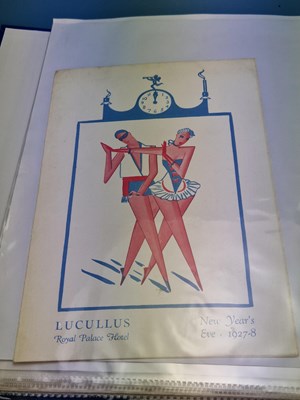 Lot 89a - Menus/Ephemera - A group pertaining to Inter'...