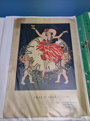 Lot 89B - Menus/Ephemera - A group pertaining to  Hotels...