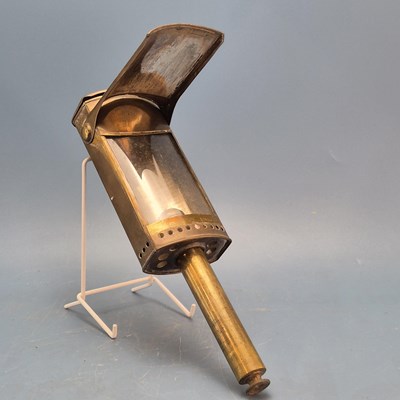 Lot 1035 - An unusual Coachmans brass hand held folding...