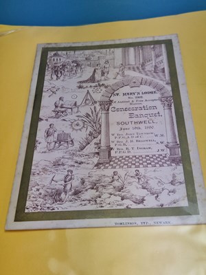 Lot 105 - Menus/Ephemera - A group pertaining to 19th...