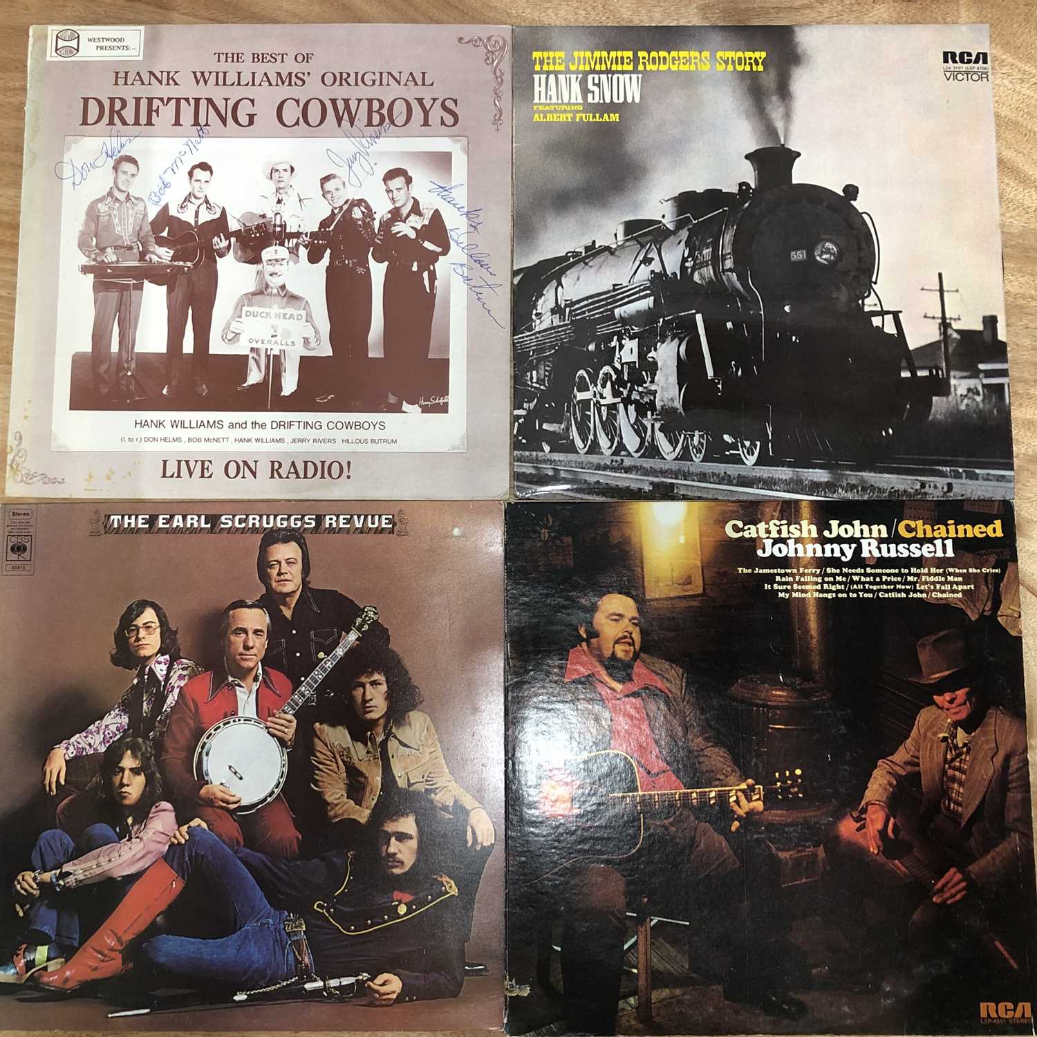 Lot 26 - Country - Approx 120 LP Records; Signed copy...